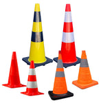 cônes et rubans de balisage