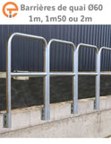 Barrières de Quai Amovibles Ø 60mm Galva
