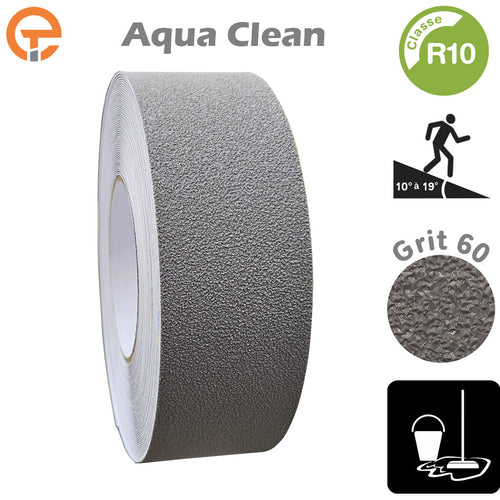 Rubans Antidérapants Aqua Clean Gris Classe R10 - EQUIPEMENTECH