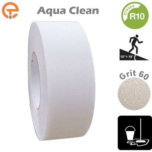 Rubans Antidérapants Aqua Clean Transparent Classe R10 - EQUIPEMENTECH
