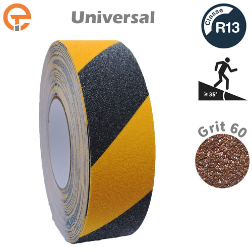 Rouleaux Antidérapants Noir Jaune Classe R13 - EQUIPEMENTECH