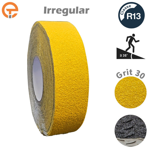 Rubans Antidérapants Jaune Classe R13 Surface Non Régulière - EQUIPEMENTECH