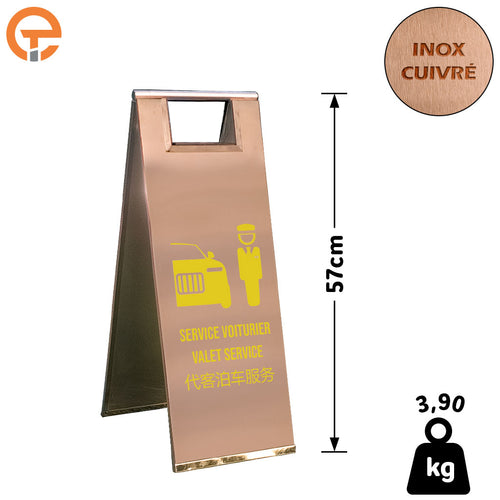 Chevalet de signalisation Service Voiturier