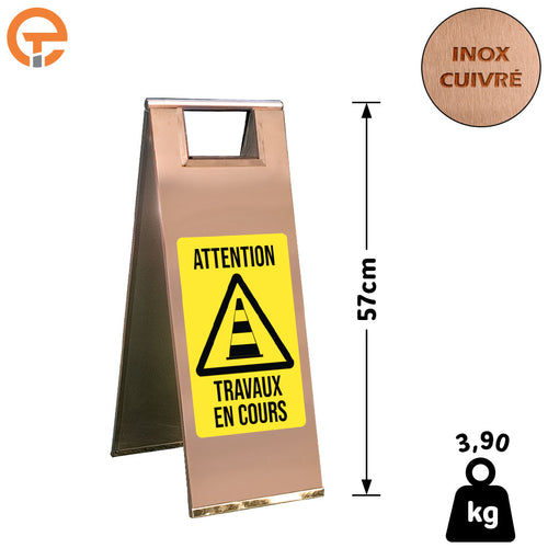 Chevalet de signalisation Travaux en cours