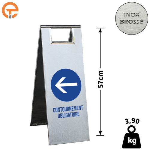 Chevalet de signalisation Contournement Obligatoire