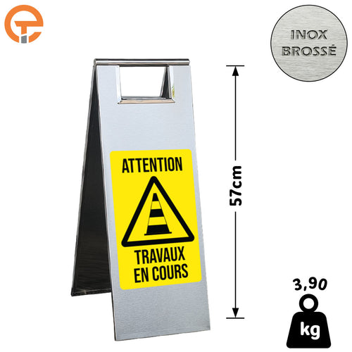Chevalet de signalisation Travaux en cours