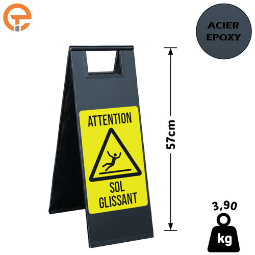 Chevalet de signalisation Sol Glissant
