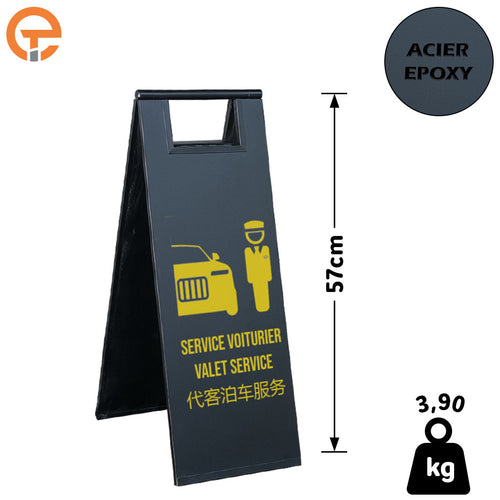 Chevalet de signalisation Service Voiturier