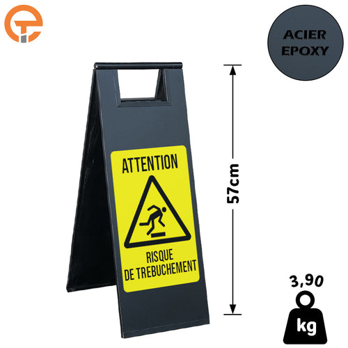 Chevalet de signalisation Risque de Trébuchement