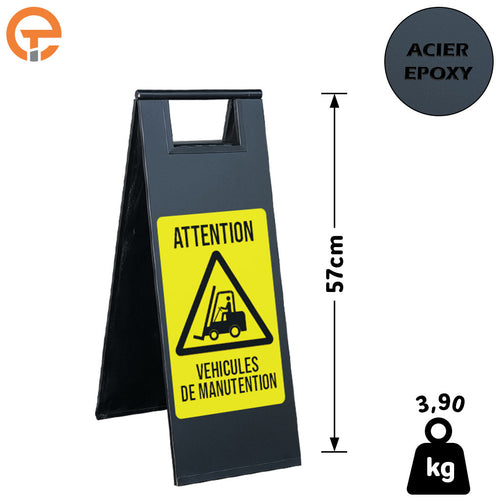 Chevalet de signalisation Véhicules de Manutention