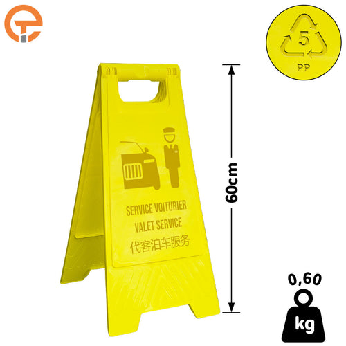 Chevalet de signalisation Service Voiturier
