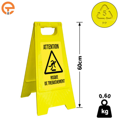 Chevalet de signalisation Risque de Trébuchement