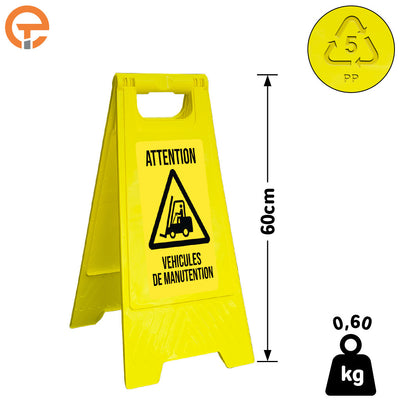 Chevalet de signalisation Véhicules de Manutention