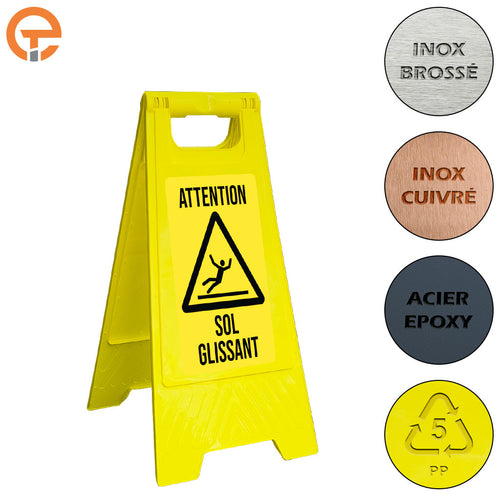 Chevalet de signalisation Sol Glissant