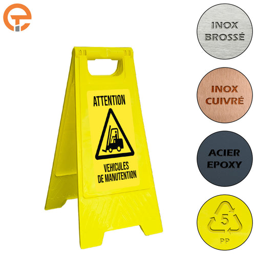 Chevalet de signalisation Véhicules de Manutention