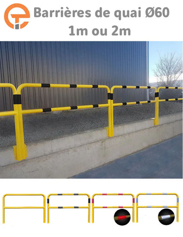 Barrières de Quai Amovibles Ø 60mm