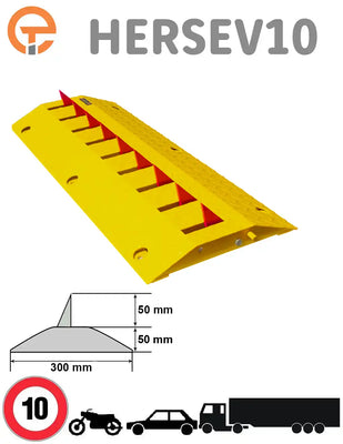 Ralentisseur Herse Anti Recul Longueur 1M Haut 5cm