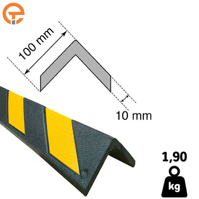 Protection d'angle plat caoutchouc