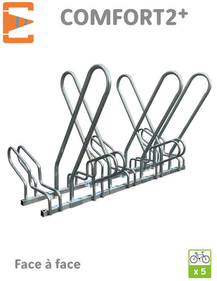 Râtelier Range Vélos Face à Face COMFORT2+ 5 places