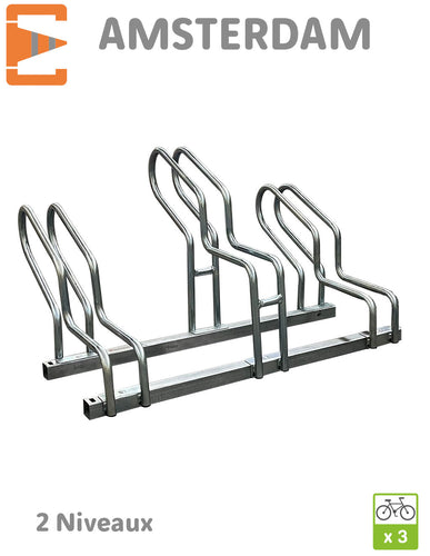 Râtelier Range Vélos AMSTERDAM 3 places