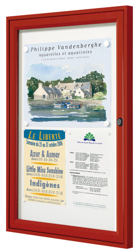 Vitrine d'affichage épaisseur 30mm de 2 à 9 feuilles A4