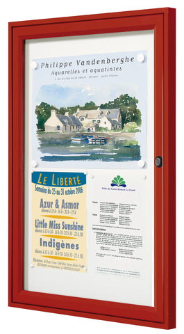 Vitrine d'affichage épaisseur 30mm de 2 à 9 feuilles A4