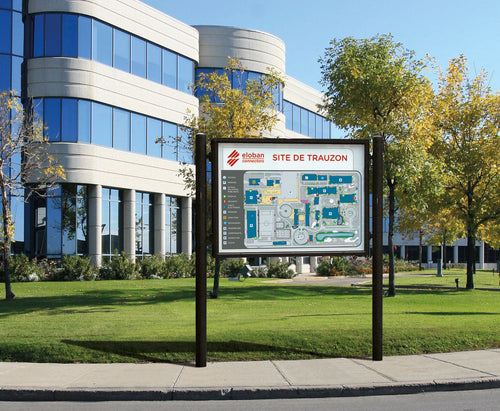 Vitrine d'affichage épaisseur 150mm Simple ou Double face