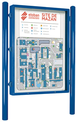 Vitrine d'affichage épaisseur 150mm Simple ou Double face