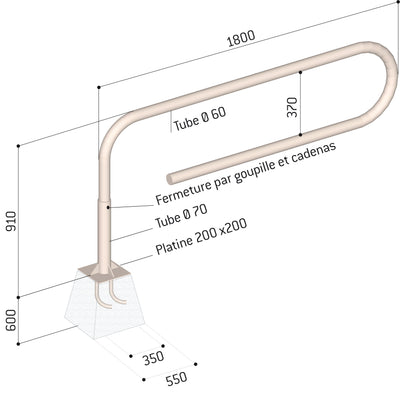 Barrières tournantes trombone