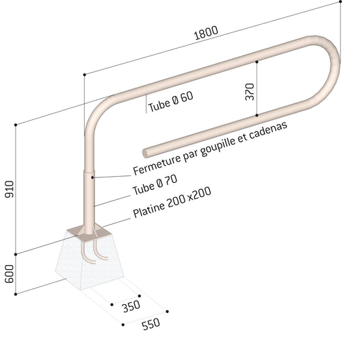 Barrières tournantes trombone