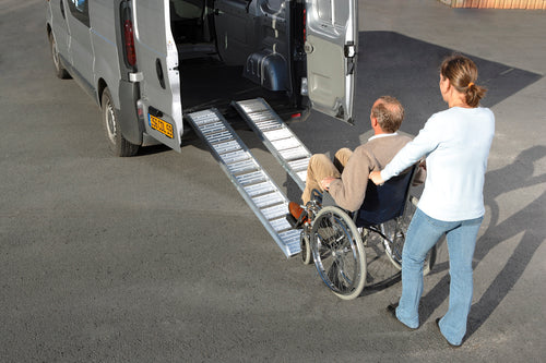 Rampe de chargement pliable aluminium 1830 x 295 x H150mm