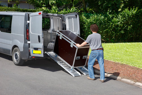 Rampe de chargement pliable aluminium 1830 x 295 x H150mm
