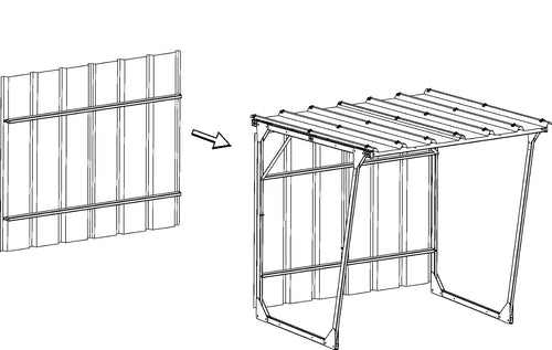 Abri Vélos Modulable "OSLO" 5 places EQUIPEMENTECH