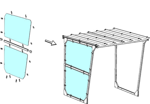 Abri Vélos Modulable "OSLO" 5 places EQUIPEMENTECH