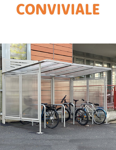 Abri Vélos CONVIVIALE Modulable 6 places