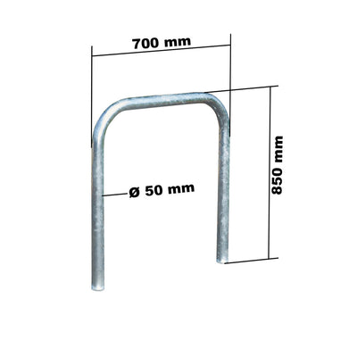 Arceaux Vélos U inversé acier galvanisé