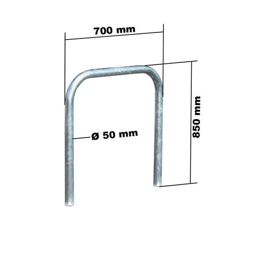 Arceaux Vélos U inversé acier galvanisé