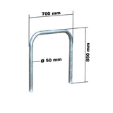 Arceaux Vélos U inversé acier galvanisé