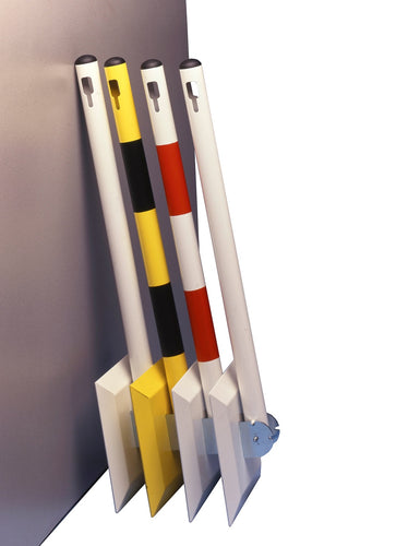 Poteau de Balisage Métal Base Rabattable