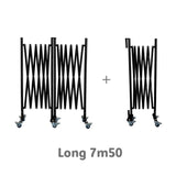 Barrières Extensibles Noir Graphite sur Roulettes Xfinite®