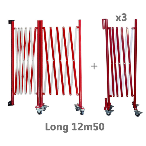 Barrières Extensibles Rouge Blanc Fixation Murale Xfinite®