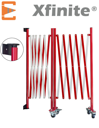 Barrières Extensibles Rouge Blanc Fixation Murale Xfinite®