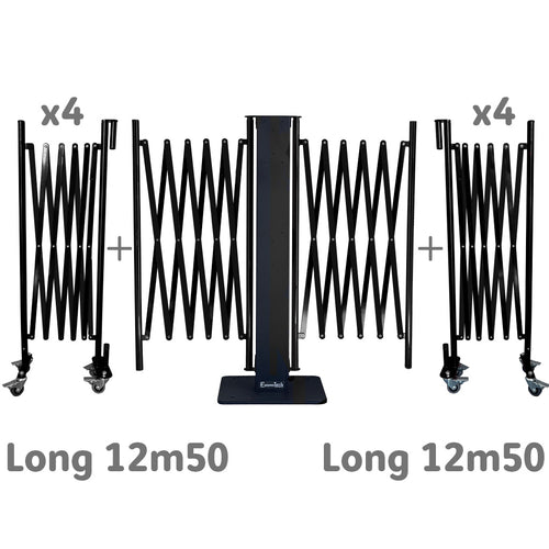 Barrières Extensibles Noir Graphite Xfinite® 2 Faces