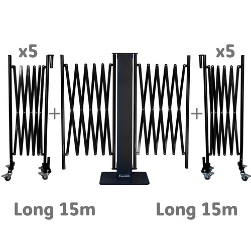 Barrières Extensibles Noir Graphite Xfinite® 2 Faces
