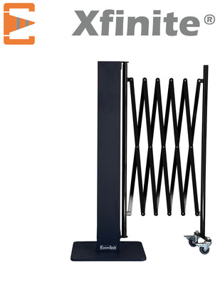 Barrières Extensibles Noir Graphite Xfinite® sur Poteau