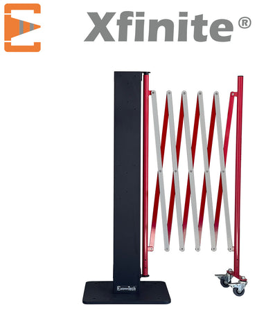 Barrières Extensibles Rouge Blanc Xfinite® sur Poteau