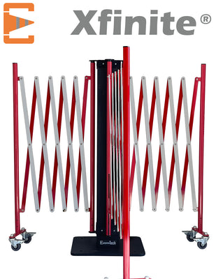 Barrières Extensibles Rouge Blanc Xfinite® 3 Faces