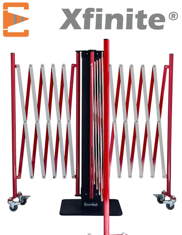 Barrières Extensibles Rouge Blanc Xfinite® 3 Faces