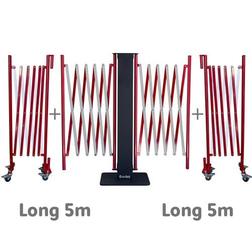 Barrières Extensibles Rouge Blanc Xfinite® 2 Faces