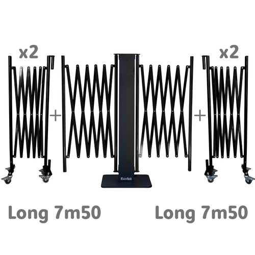 Barrières Extensibles Noir Graphite Xfinite® 2 Faces